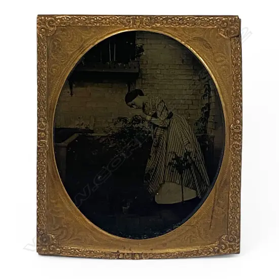 Gilt framed and matted ambrotype - E E Kett ‘Mother',